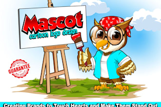 create dog portrait, animal mascot, cartoon logo