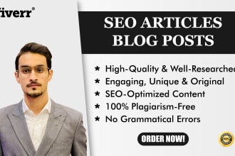 do high quality SEO article writing and blog post writing