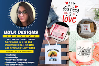 create bulk tshirt designs mug design for your pod business
