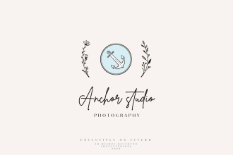 do modern minimal botanical hand drawn logo
