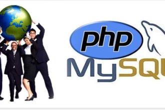 do Php, Mysql, javascript work , training  related work for you ,per hour