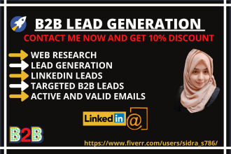 do targeted b2b lead generation and web research