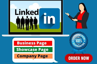 create and setup your linkedin business page