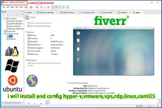 install and config hyper v,vmware,vps,rdp,linux,centos