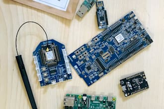 design and develop iot products on nrf52, esp32 and arduino