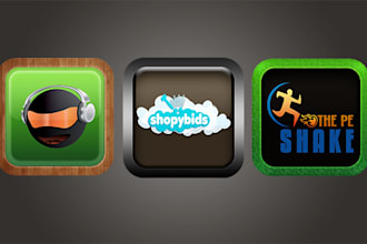design Glossy, Stunning and High Quality ICON in 6 Different Size for Your Mobile App, Android, or iOS