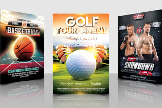 design outstanding sports or fitness flyer and posters