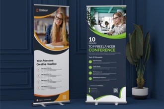 do retractable, vertical or horizontal roll up banner in 2h