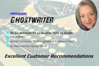 ghostwrite on all subjects, all formats, excellent research