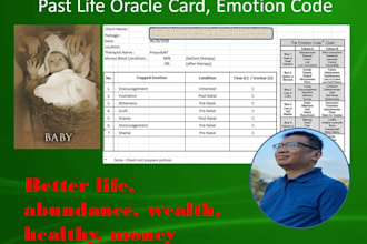 do past life card and  release emotions