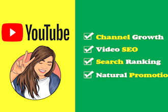 do youtube channel SEO and video promotion