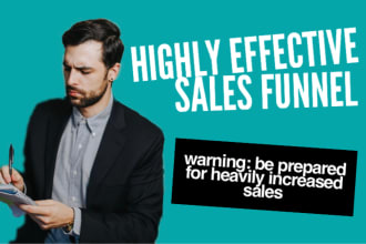 write a sales letter, landing page, or sales funnel