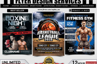 design event, sports, business flyer, poster or brochure