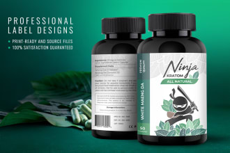 do an outstanding bottle label design or packaging design