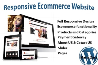 build responsive ecommerce website online store