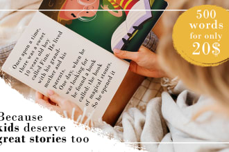 write wholesome childrens story book and ebook no ai