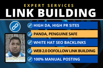 do link building with white hat SEO and manual backlinks