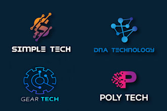 design hi tech, crypto security and technology logo