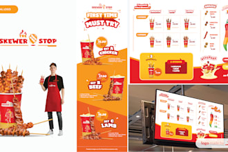 design logo for your restaurant and cafe with branding