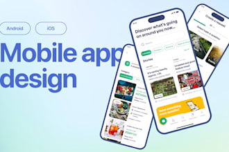 design mobile app UI in figma