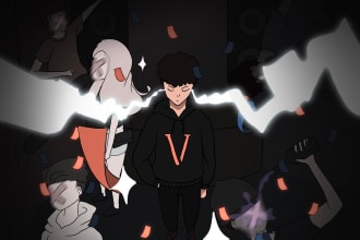 make you a loop cartoon animation for hip hop album