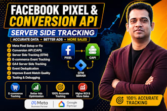 setup facebook pixel, conversion API and server side tracking