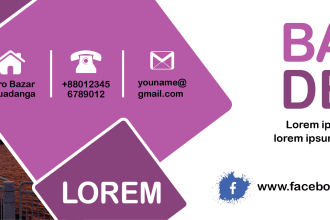 design commercial clickable email banner and email signature