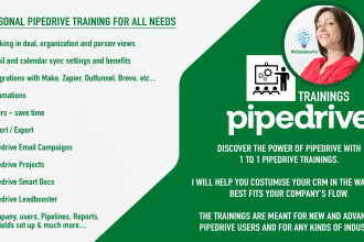 make you a tailored training on pipedrive CRM