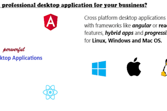 create a desktop application with electronjs and angular or react or vue
