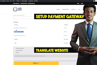 translate and set up your wordpress website