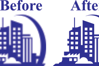 convert low resolution image to vector, logo to vector and vector tracing