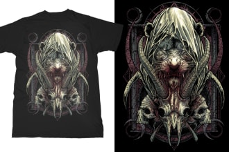do the dark skull design for your shirt