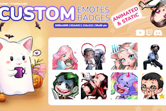 create custom twitch emotes, animated sub badges and streamer graphics