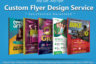 design stunning flyer design, posters or brochure
