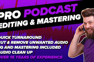 professionally edit and master your podcast episode