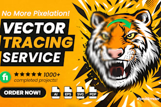 do vector tracing, convert logo to vector, vectorise image