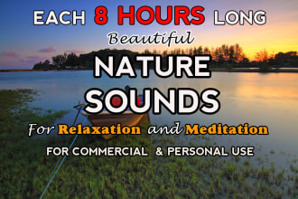 give beautiful nature sounds meditation music commercial use