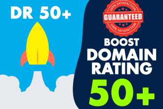 increase domain rating dr 50 plus