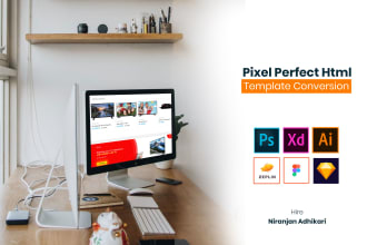 do responsive web design in HTML from figma, xd or photoshop