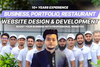 build a business, portfolio, restaurant or ecommerce website
