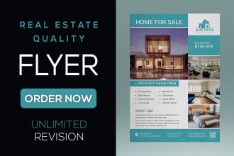 design professional real estate flyer or postcard for you