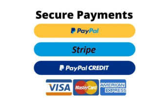 integrate or create paypal and stripe forms in any website