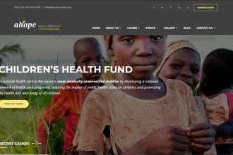 build crowdfunding website for charity fundraising and non profit