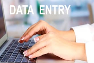 do data entry, copy paste and typing jobs