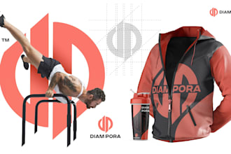 design a custom logo for fitness, sports, personal trainers, or activewear brand