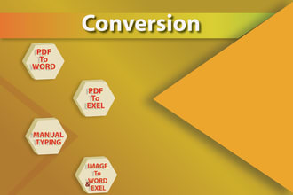 do PDF to word and excel conversion