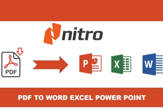 nitro online pdf converter to excel