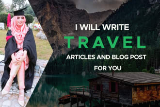 write travel articles for a travel blog or websites