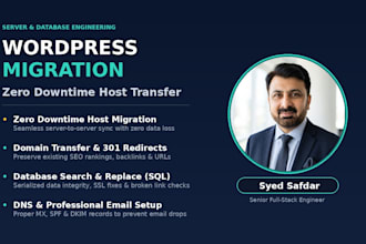 migrate wordpress website to new host or domain