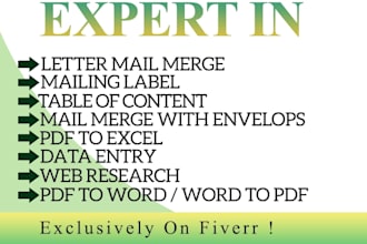 create avery mailing labels, envelopes, or letters